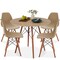 Best Choice Products 5-Piece Compact Mid-Century Modern Dining Set w/ 4 Chairs, Wooden Legs
